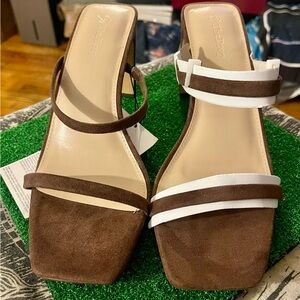 Elegant Brown Women's Sandals by The Drop